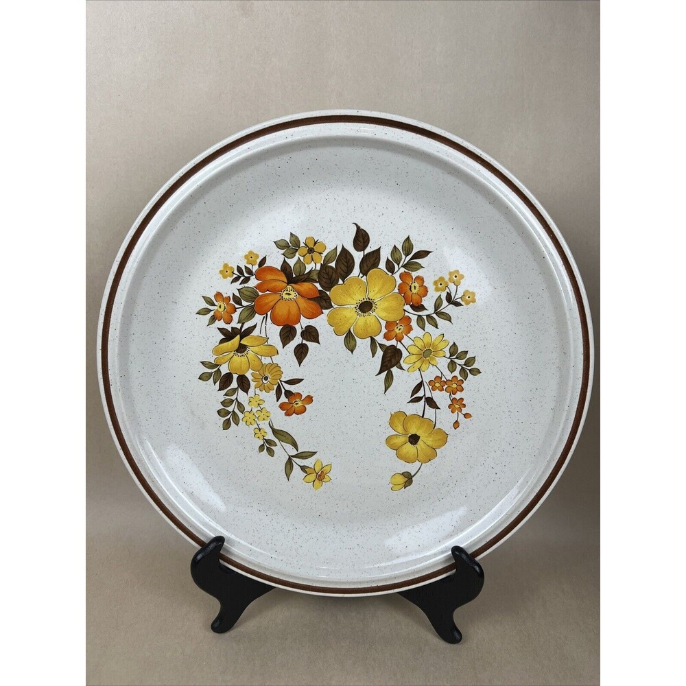 Casual Elegance Hearthside Stoneware‎ Chablis 576 Round Chop Platter Japan 12"